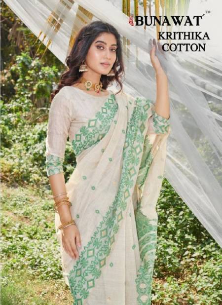 Krithika Cotton By Bunawat Daily Wear Sarees Wholesale Clothing Suppliers in India